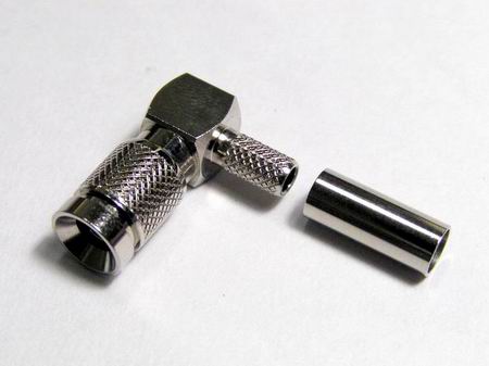 1.0/2.3 MALE RIGHT ANGLE CRIMP