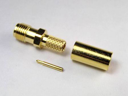 SMA REVERSE POLARITY FEMALE CRIMP