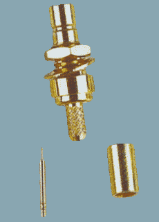 SMB FEMALE BULKHEAD CRIMP 