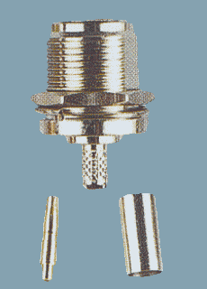 N FEMALE CRIMP TYPE BULKHEAD