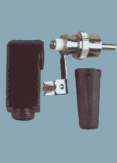 RIGHT ANGLE RCA PLUG SOLDERLESS